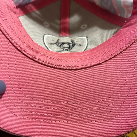 Ariat Pink Lucy Aztec print SnapBack Youth Cap One Size fits Most - Picture 4 of 8